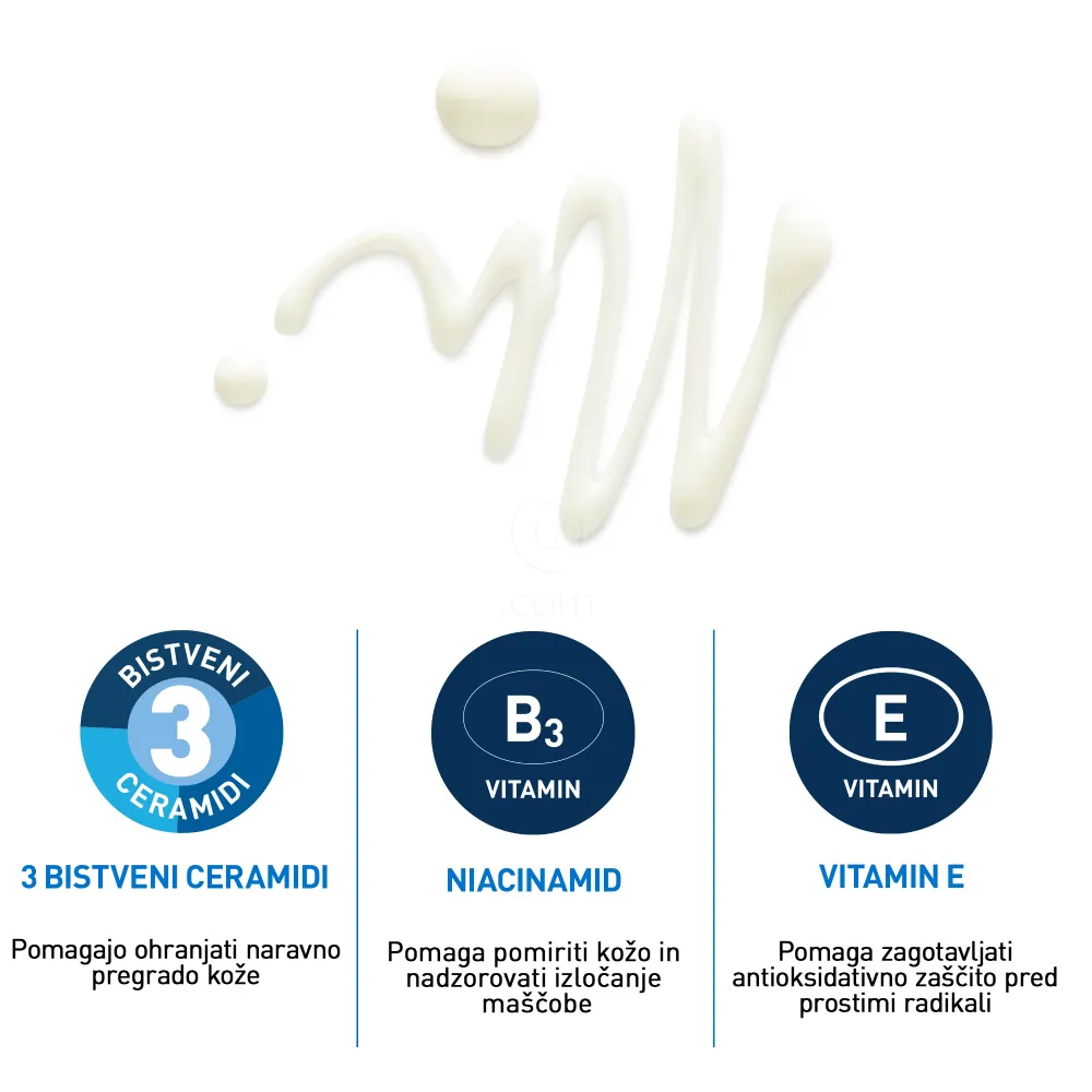 CeraVe Sun, nevidni vlažilni fluid za zaščito pred soncem Dry Touch - ZF50+ (50 ml)